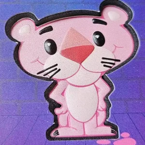 Tuvalu 1 Oz Silber Pink Panther - Minted Mini Farbe (Color) 2024 im Etui Begrenztes Angebot