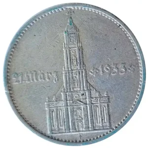 Weltweiter Versand Deutsches Reich 5 Reichsmark Silber Garnisonkirche mit Datum