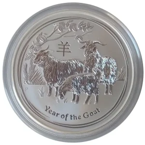 Australien 5 Oz Silber Lunar II Serie Ziege 2015 Wochenendangebot