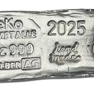 BeKo Edelmetalle 1 Oz Silberbarren Weihnachtsmann 2025 - 999 Feinsilber (gegossen) 01/25 Meistverkauft