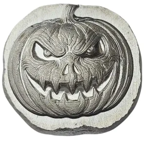 BeKo Edelmetalle 1/2 Oz Silberbarren - Rundbarren 999 Feinsilber grosser Kürbis High Relief Kostenloser Versand