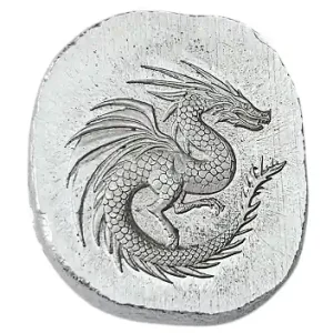 Letzte Chance BeKo Edelmetalle 20 Gramm Silberbarren 999 Feinsilber Drache High Relief