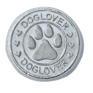 Handgefertigt BeKo Edelmetalle 20 Gramm Silberbarren - Rundbarren 999 Feinsilber Dog Lover Hundepfote