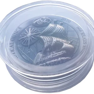 Super-Preis Ruanda 1 Oz Silber Mayflower Schiff - High Relief 2020 Nautical Ounce
