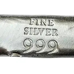 BeKo Edelmetalle 1 Oz Silberbarren - Langbarren 999 Feinsilber Gussbarren - Sammlerbarren Hochwertig