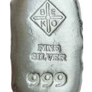 Finale Aktion BeKo Edelmetalle 50 Gramm Silberbarren 999 Feinsilber (gegossen) Sammlerbarren