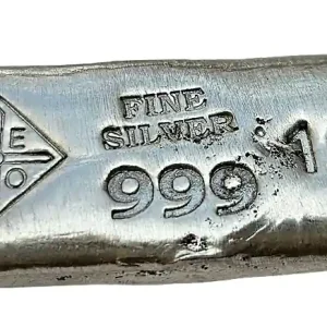 Schneller Versand BeKo Edelmetalle 1 Oz Silberbarren - Langbarren 999 Feinsilber (gegossen) Sammlerbarren