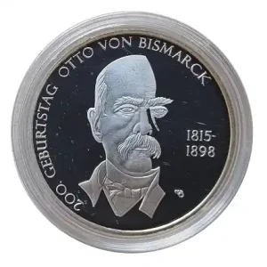 Saisonangebot BRD: 10 Euro Silber Gedenkmünze 200. Geburtstag Otto von Bismarck 2015 Spiegelglanz