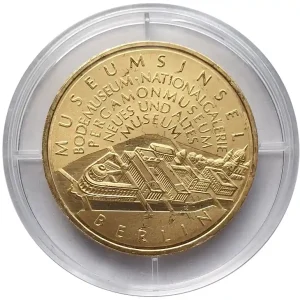 Hochwertig BRD: 10 Euro Silber Gedenkmünze Museumsinsel Berlin 2002 vergoldet