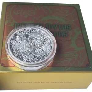 Online Kaufen Australien 2 Oz Silber Chinese Dragon (Drache) PP High Relief 2021