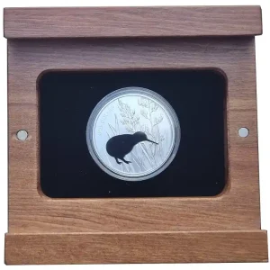 Kostenloser Versand Neuseeland 1 Oz Silber Kiwi Silhouette Cut-Out 2015 PP im Etui