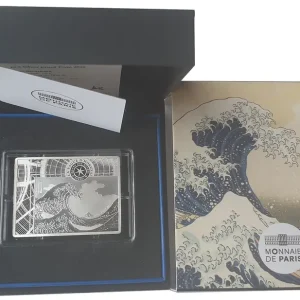 10 Euro Silber Hokusai - The Wave - Die Welle Frankreich 2020 Proof Finish im Etui Echt