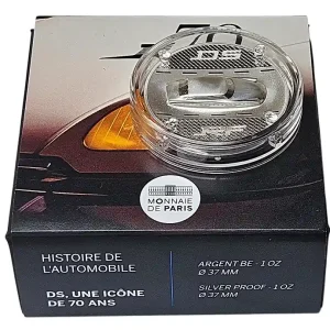 Neuheit Frankreich 20 Euro 1 Oz Silber Citroen DS 2025 Proof Finish im Etui