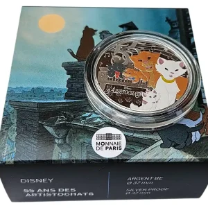 Angebot 10 Euro Silber Aristocats Disney Farbe Frankreich 2025 Proof Finish im Etui