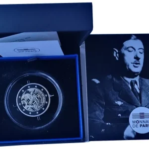 2 Euro Charles de Gaulle PP 2020 Frankreich im Etui Neue Kollektion