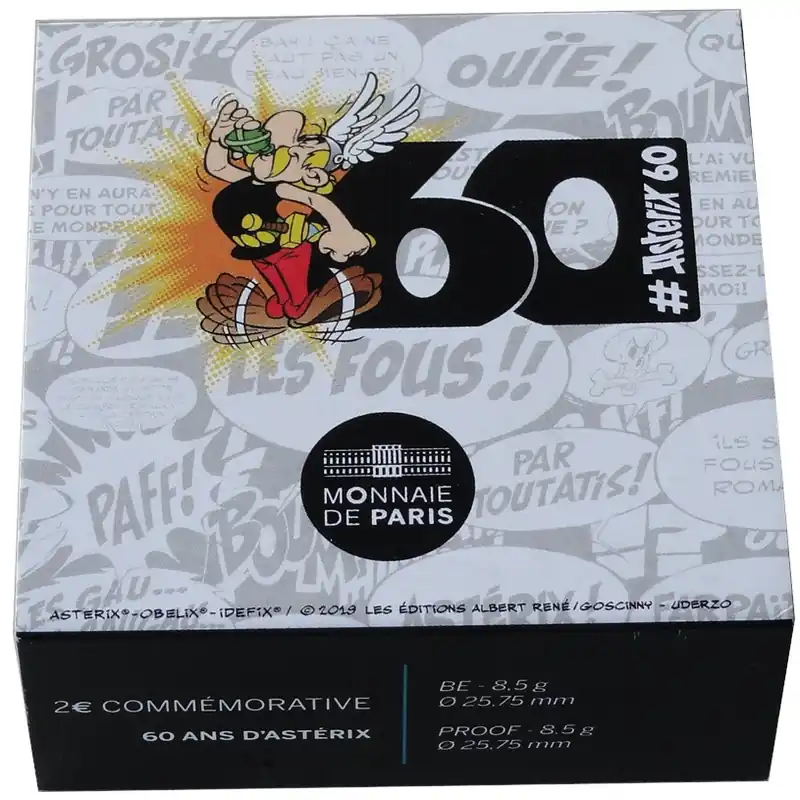 Nur Für Kurze Zeit 2 Euro Asterix PP 2019 Frankreich im Etui