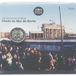 Rabatt 2 Euro 30 Jahre Mauerfall BU 2019 Frankreich in Coincard