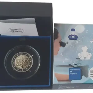 Letzte Chance 2 Euro Medizinische Forschung zb. Corona PP 2020 Frankreich im Etui