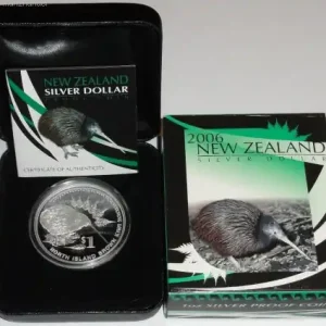 Nur Für Kurze Zeit Neuseeland 1 Oz Silber Kiwi 2006 PP im Etui