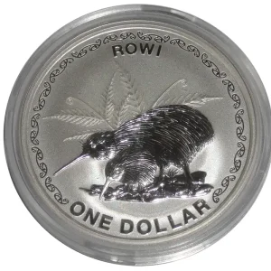 Preisknaller Neuseeland 1 Oz Silber Kiwi 2005 St Münzkapsel