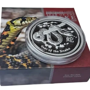 Gleich Bestellen Australien 5 Oz Silber Lunar Schlange II 2013 Polierte Platte im Etui