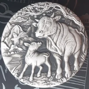 Australien 2 Oz Silber Lunar Ochse 2021 Antik Finish Bestseller