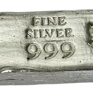 BeKo Edelmetalle 50 Gramm Silberbarren - Langbarren 999 Feinsilber (gegossen) Sammlerbarren Versand Am Gleichen Tag