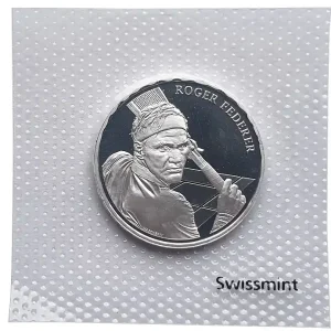 Schweiz 20 Franken Silber Roger Federer 2020 Tennisspieler Stempelglanz Preiswert