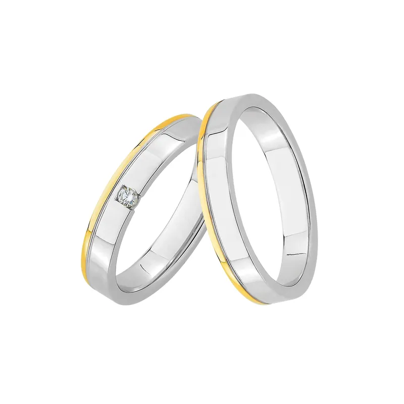 Weltweiter Versand Eheringset Rose