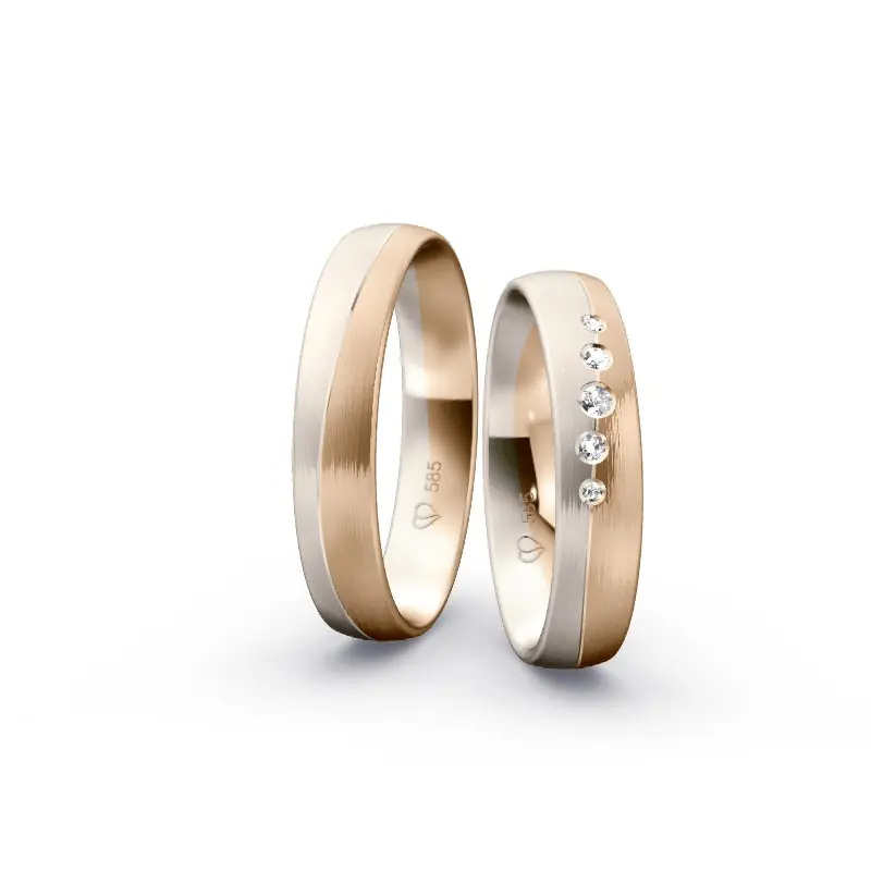 Sichere Zahlung Individuelles Ringkonfigurator-Paar