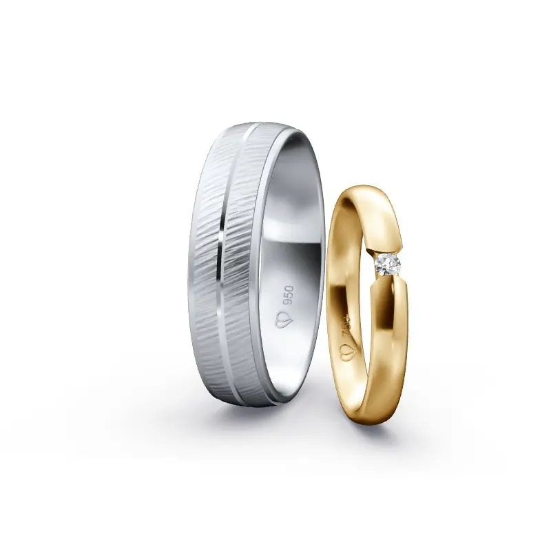 Mengenrabatt Individuelles Ringkonfigurator-Paar