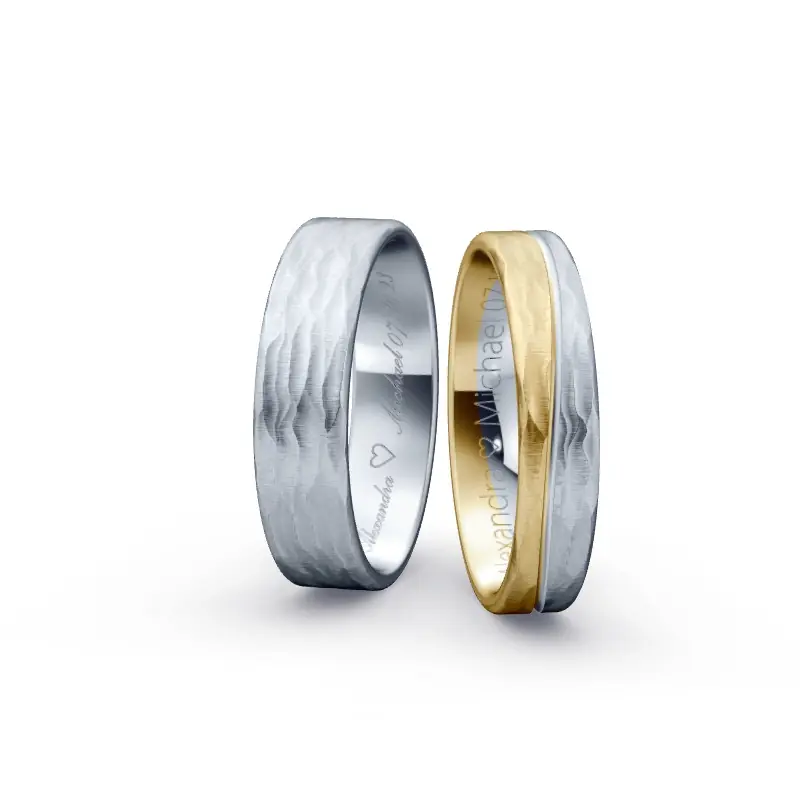 Kostenfreie Lieferung Individuelles Ringkonfigurator-Paar