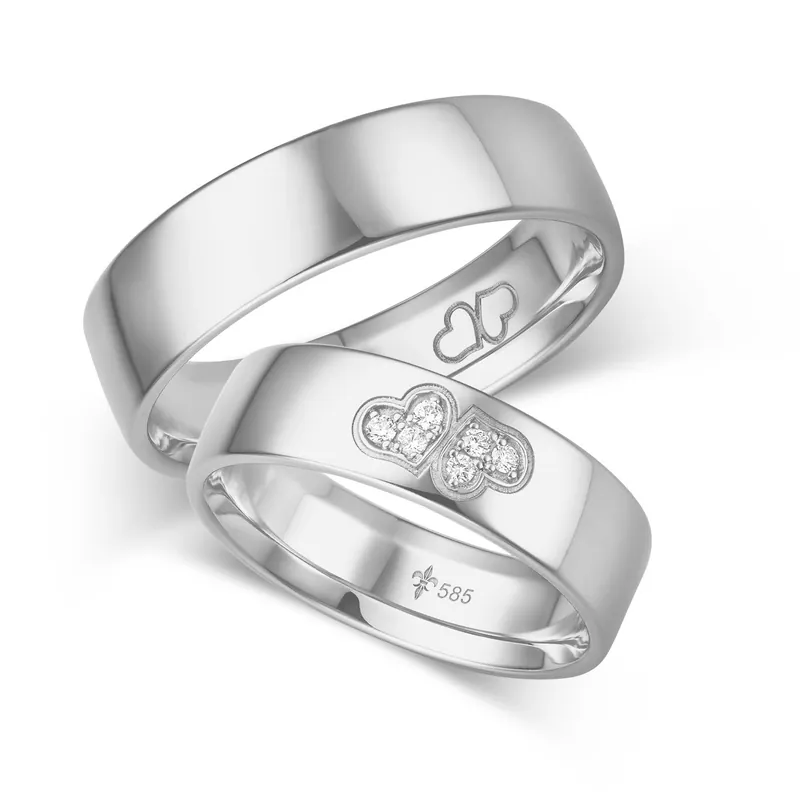 Hochwertig Trauringe Weißgold