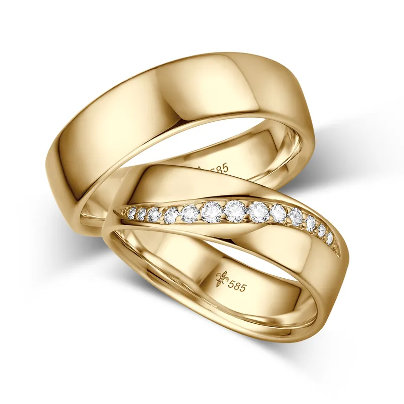 Expressversand Trauringe Gelbgold