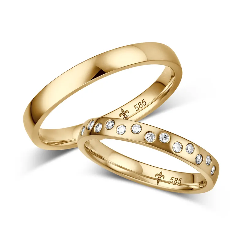 Beliebt Trauringe Gelbgold