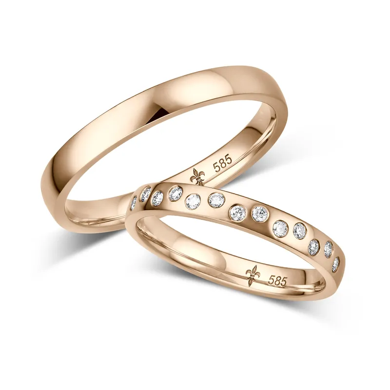 Trauringe Roségold Sonderangebot