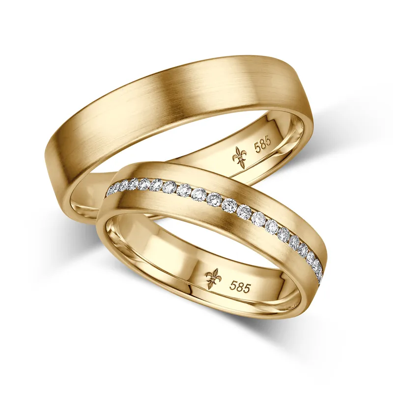 Geld-Zurück-Garantie Trauringe Gelbgold