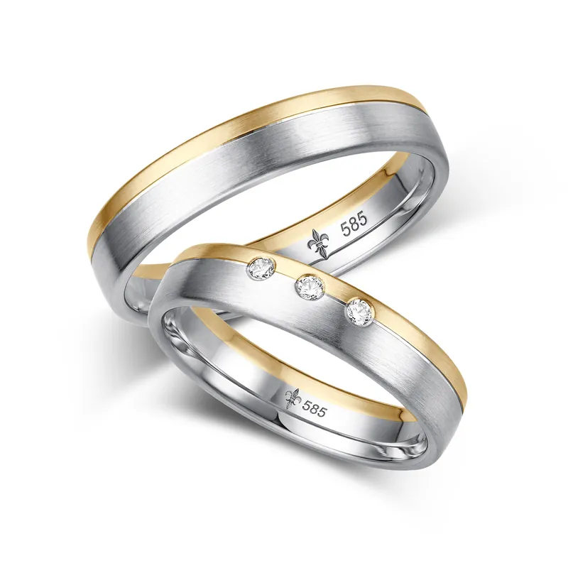 Mengenrabatt Trauringe Mehrfarbig