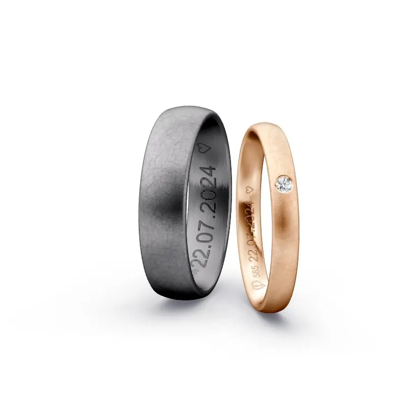 Garantierte Lieferung Individuelles Ringkonfigurator-Paar