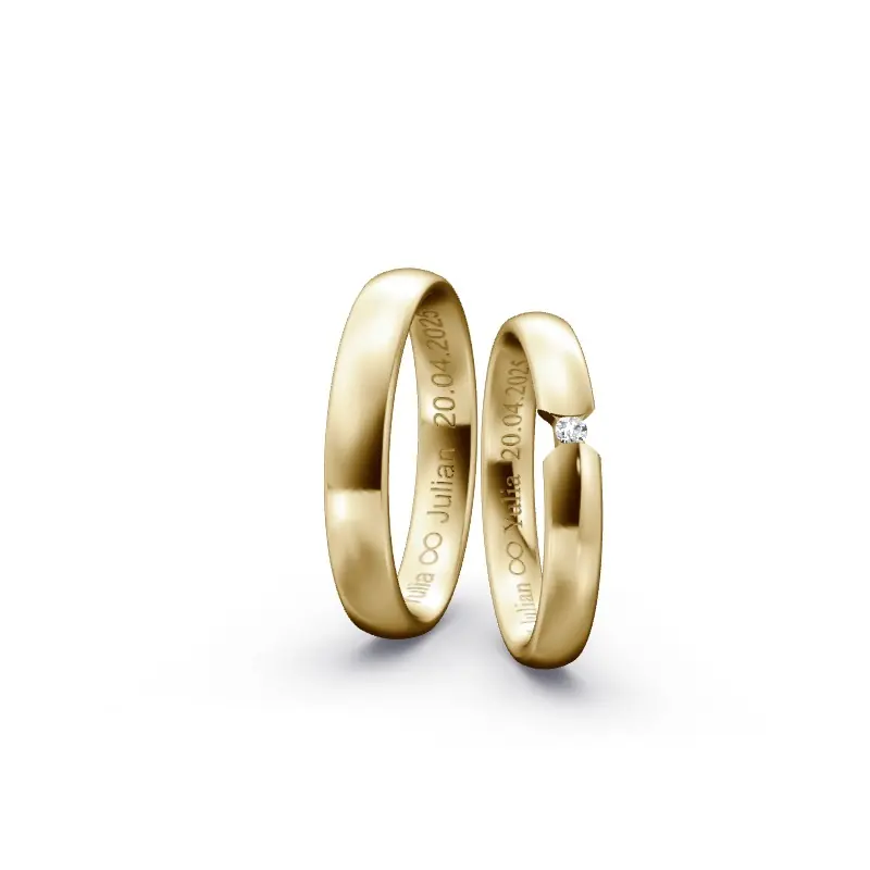 Individuelles Ringkonfigurator-Paar Rabatt