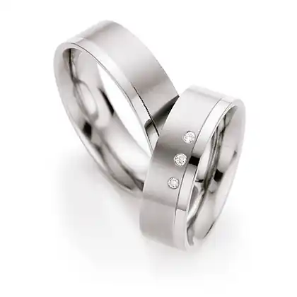 Schnäppchen Trauringe Weißgold