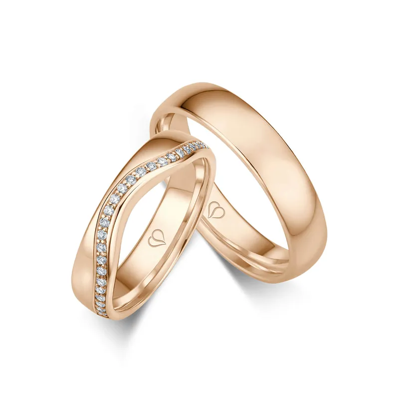 Im Trend Trauringe Roségold