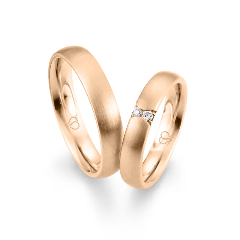 Handgefertigt Trauringe Roségold