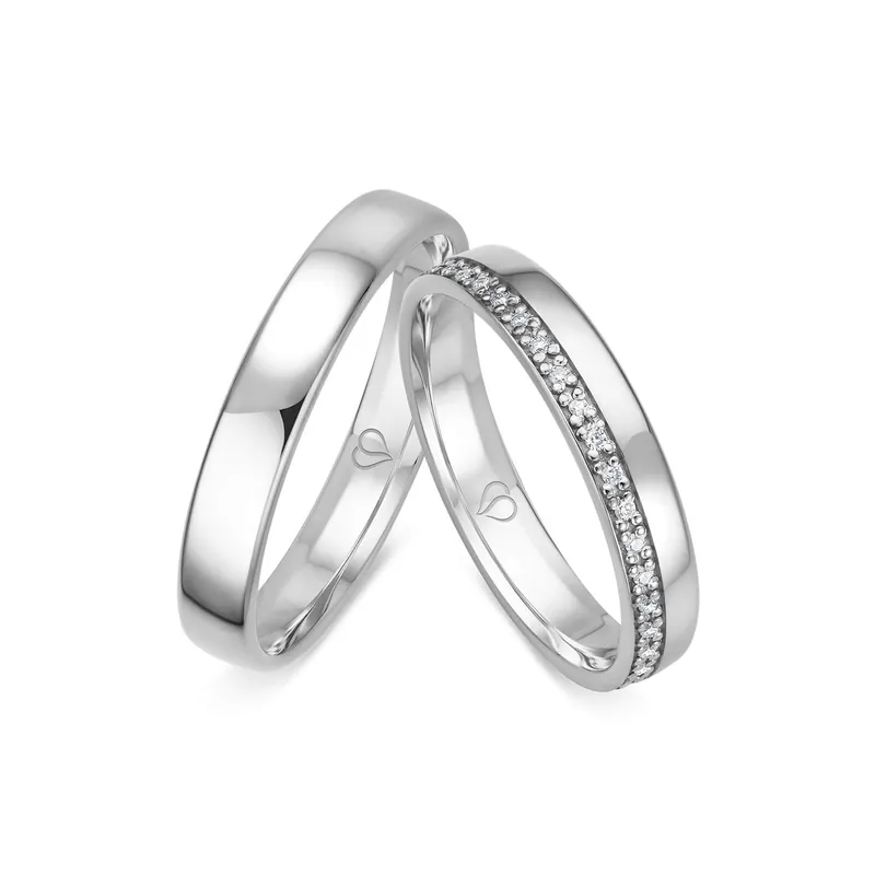 Trauringe Weißgold Schnäppchen