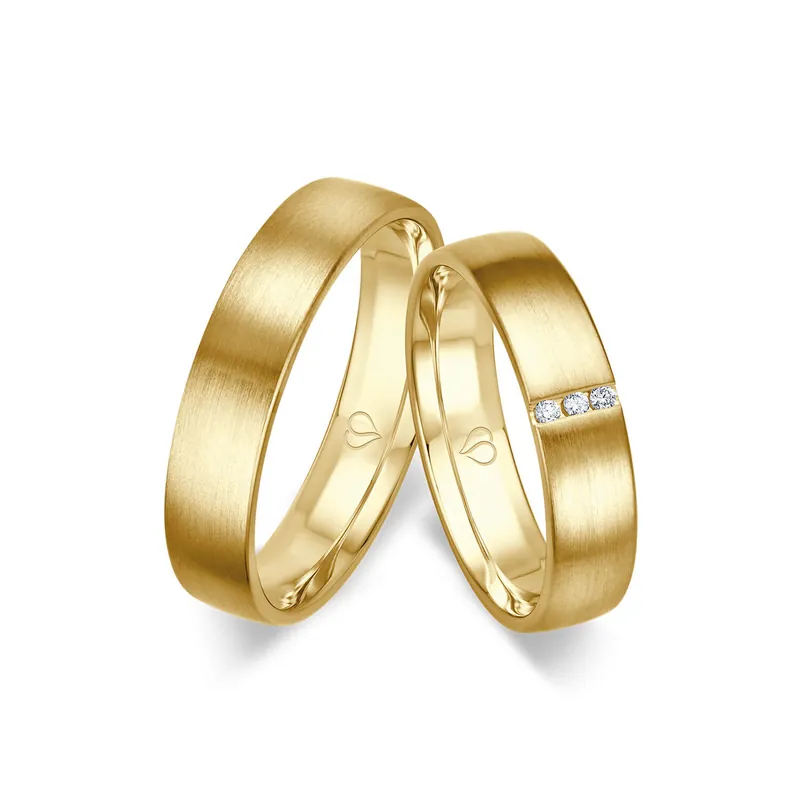 Trauringe Gelbgold Handgefertigt