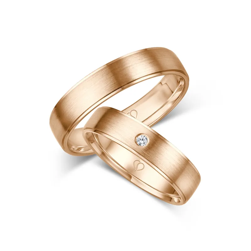 Trauringe Roségold Geld-Zurück-Garantie