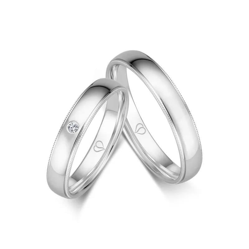 Abverkauf Trauringe Weißgold