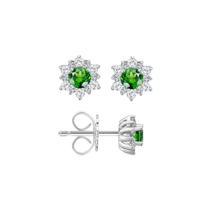 Ohrstecker Chrom-Turmalin Kostenfreie Lieferung