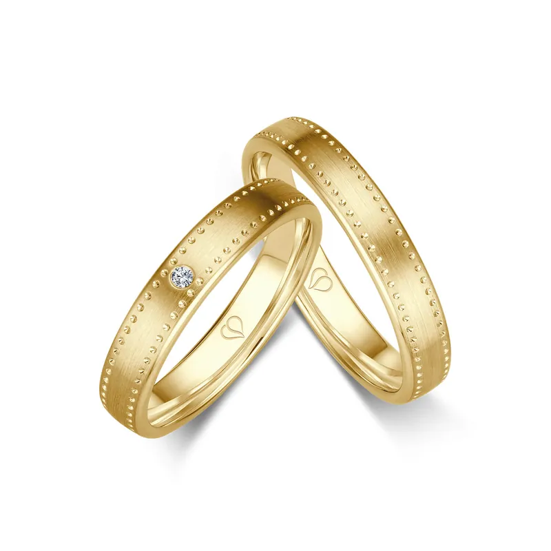 Weltweiter Versand Trauringe Gelbgold