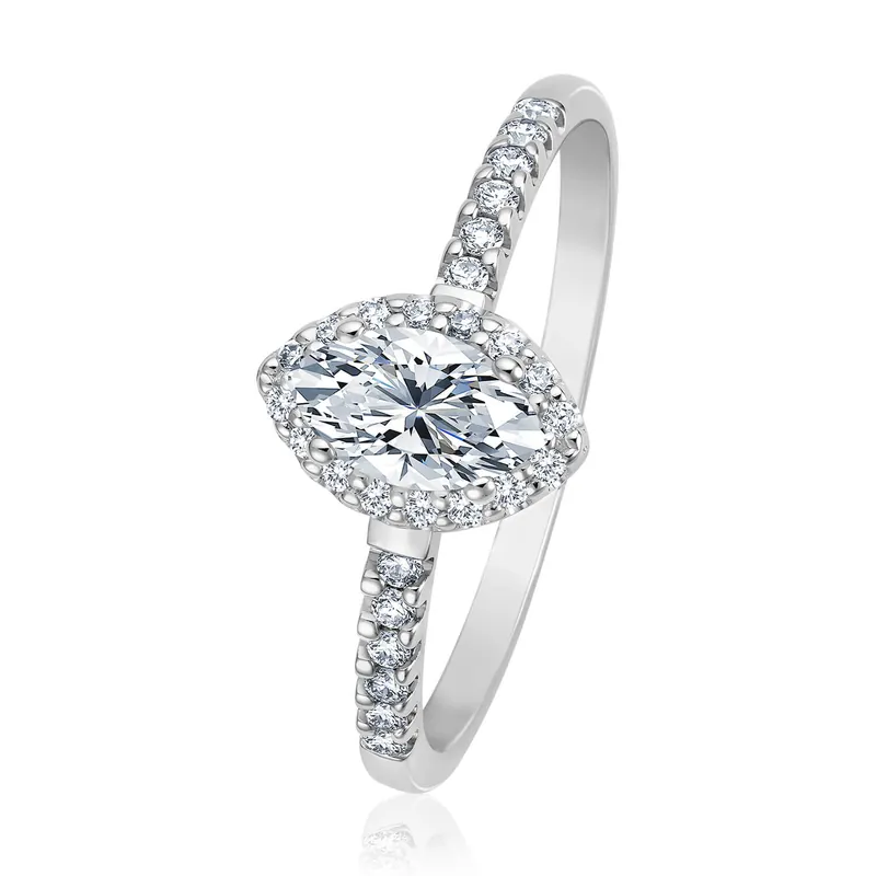 Garantierte Lieferung Verlobungsring Inspiring Navette